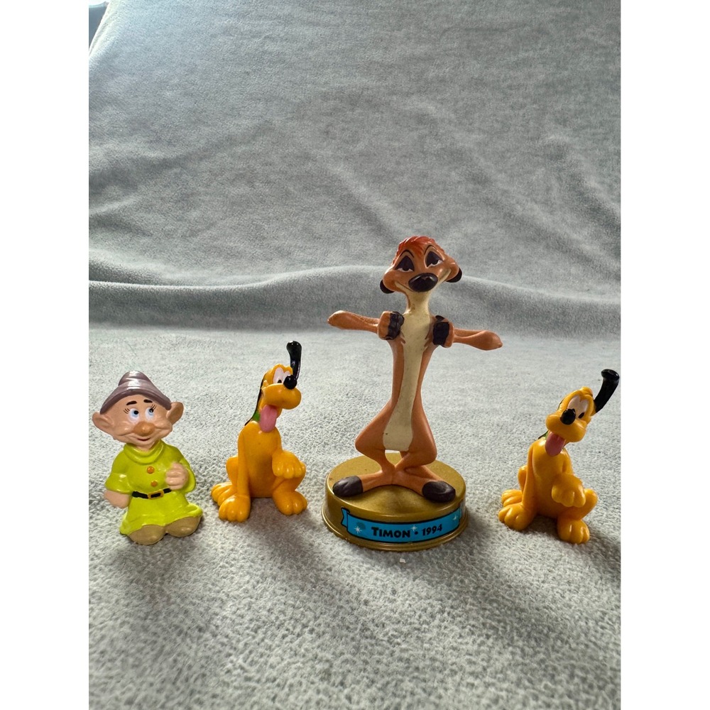 Disney PVC Figure Lot Timon 100 Years of Magic Dopey Pluto Vintage‎ Figurines
